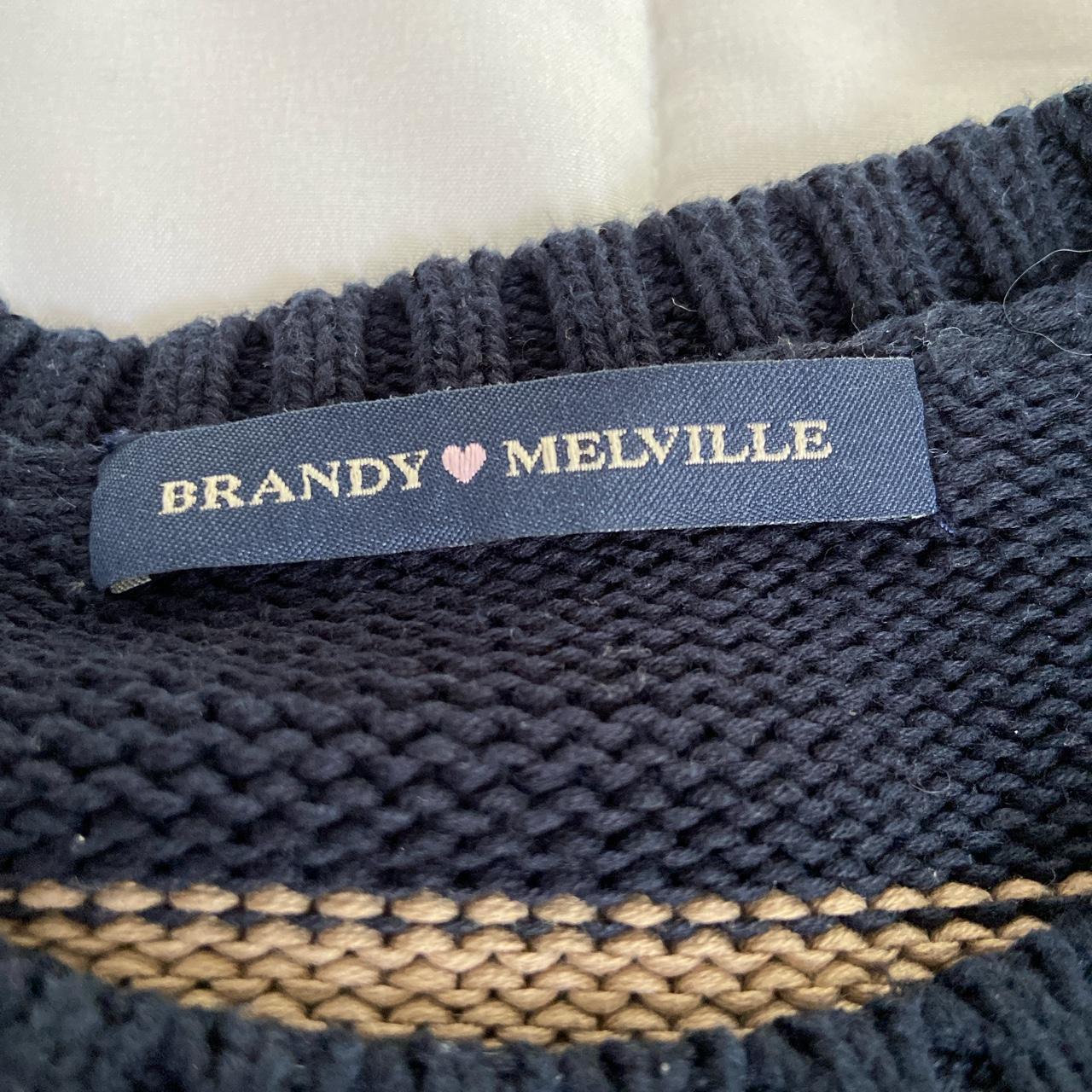 super rare and coveted brandy melville navy blue and... - Depop