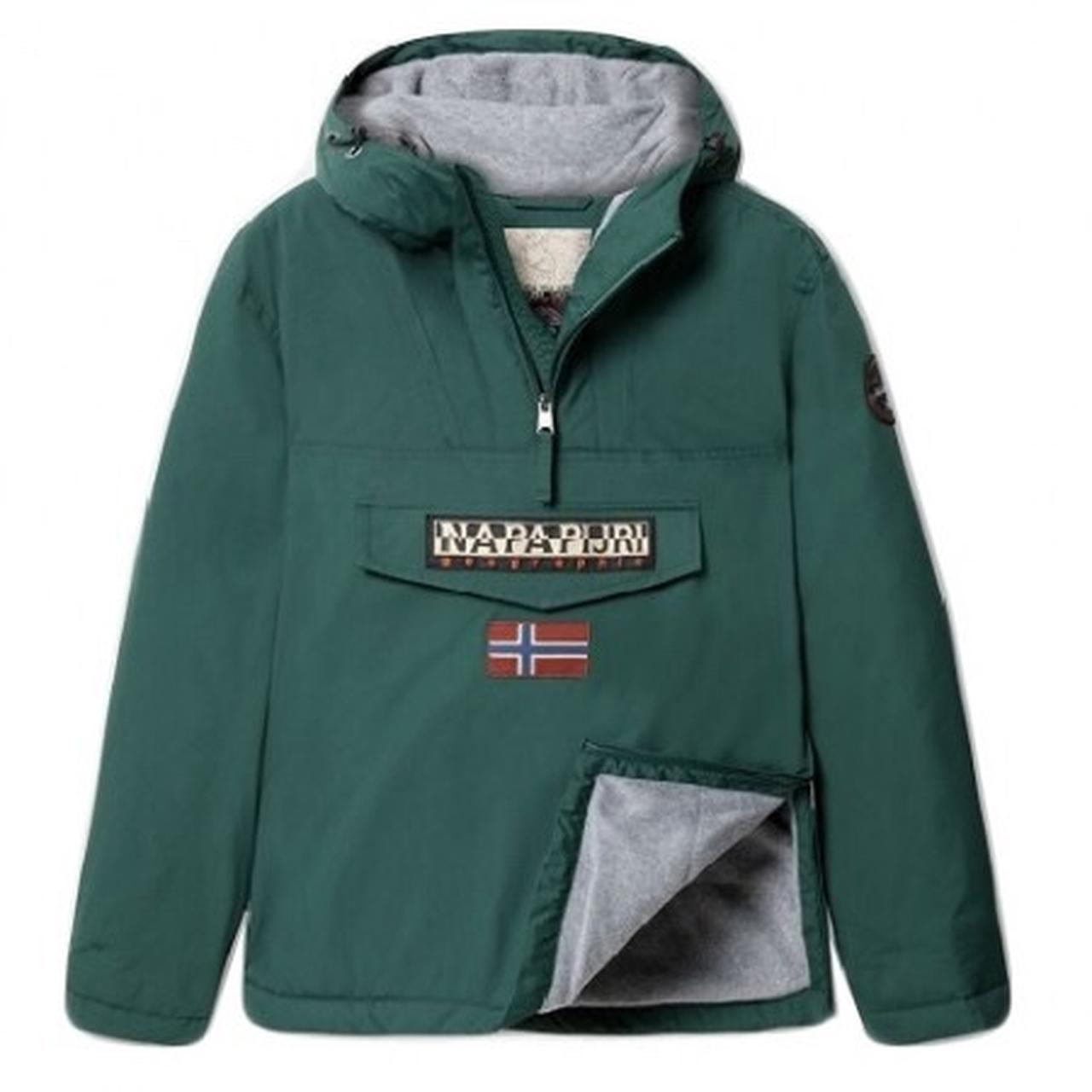 Napapijri jacket men's green color