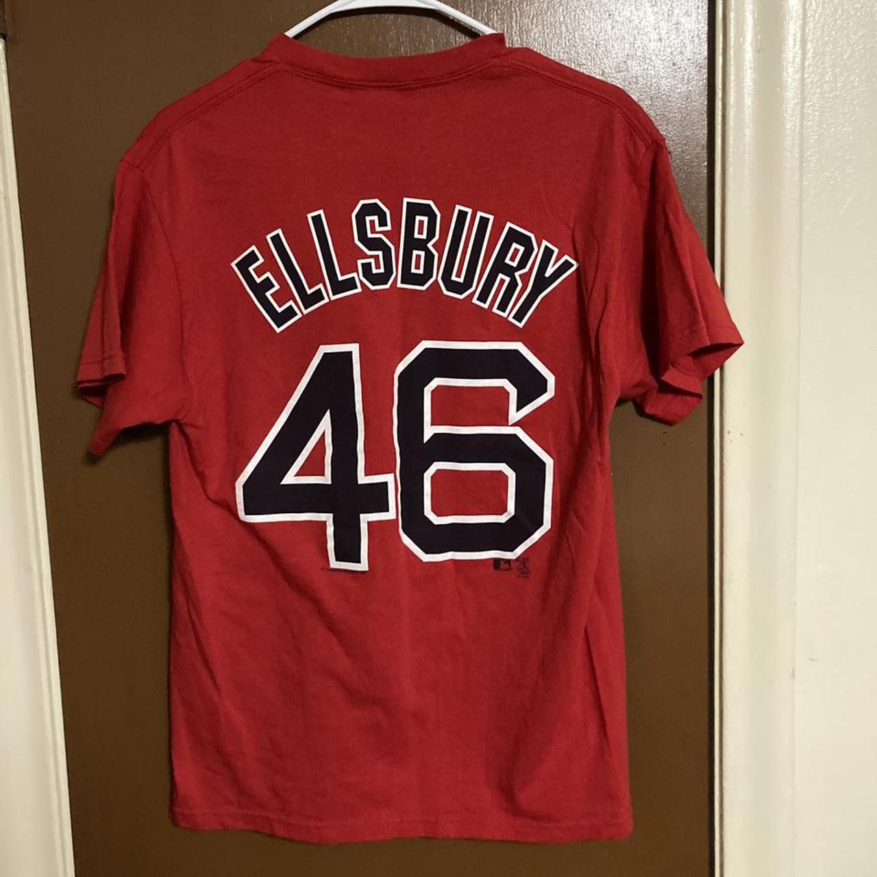 Boston Red Sox Jacoby Ellsbury Majestic T-Shirt - Depop