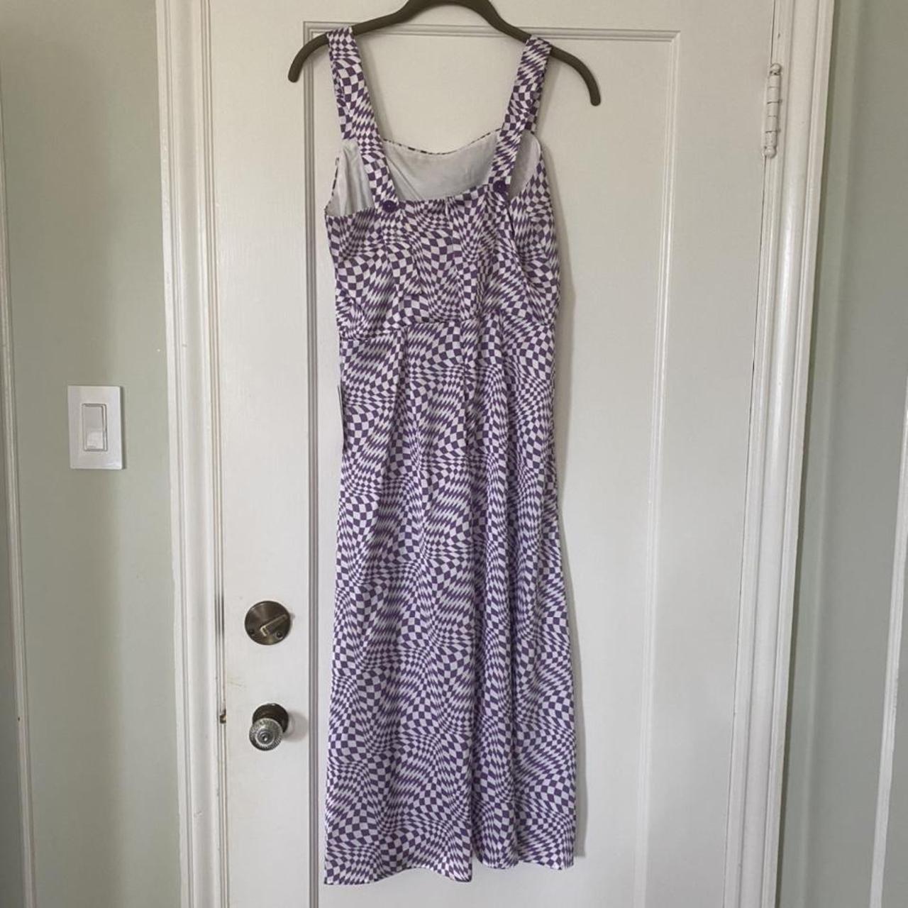 Lisa Says Gah Women's White and Purple Dress (3)