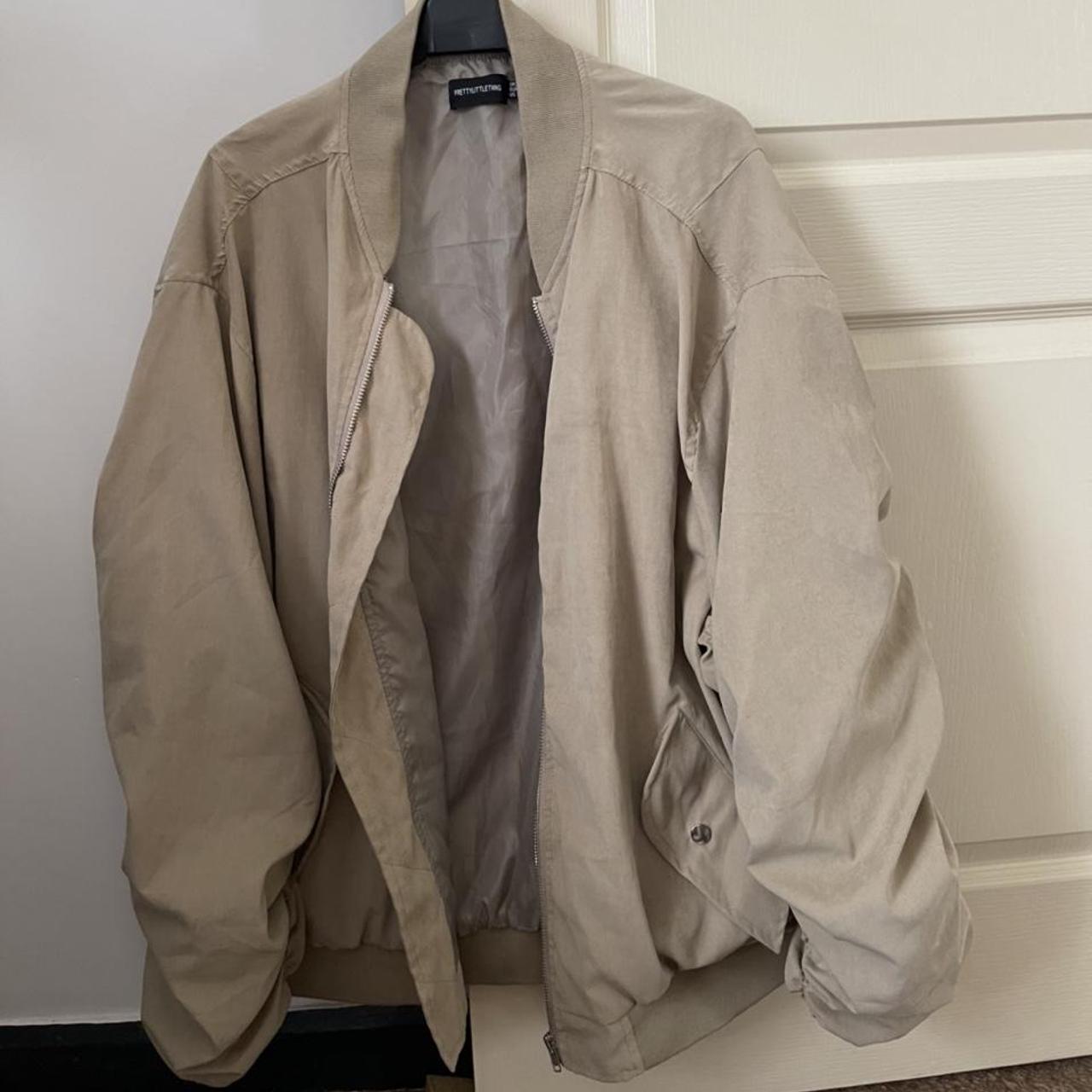 Oversized bomber jacket, worn once, size 8 - Depop