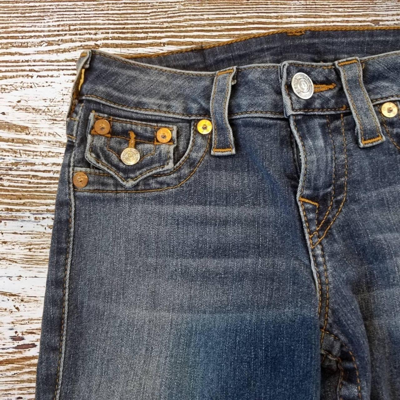 True Religion World Tour jeans 25x28 Hi-Rise... - Depop