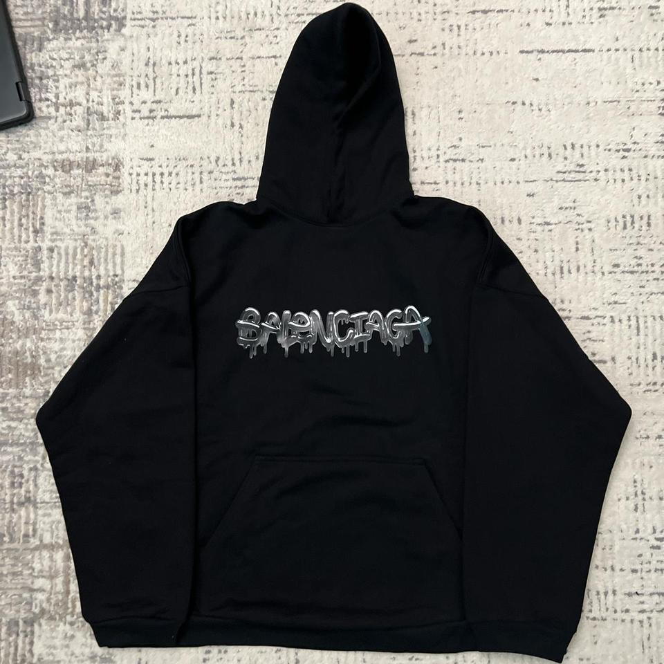 Balenciaga Slime Hoodie - Wide Fit Size 3 -... - Depop