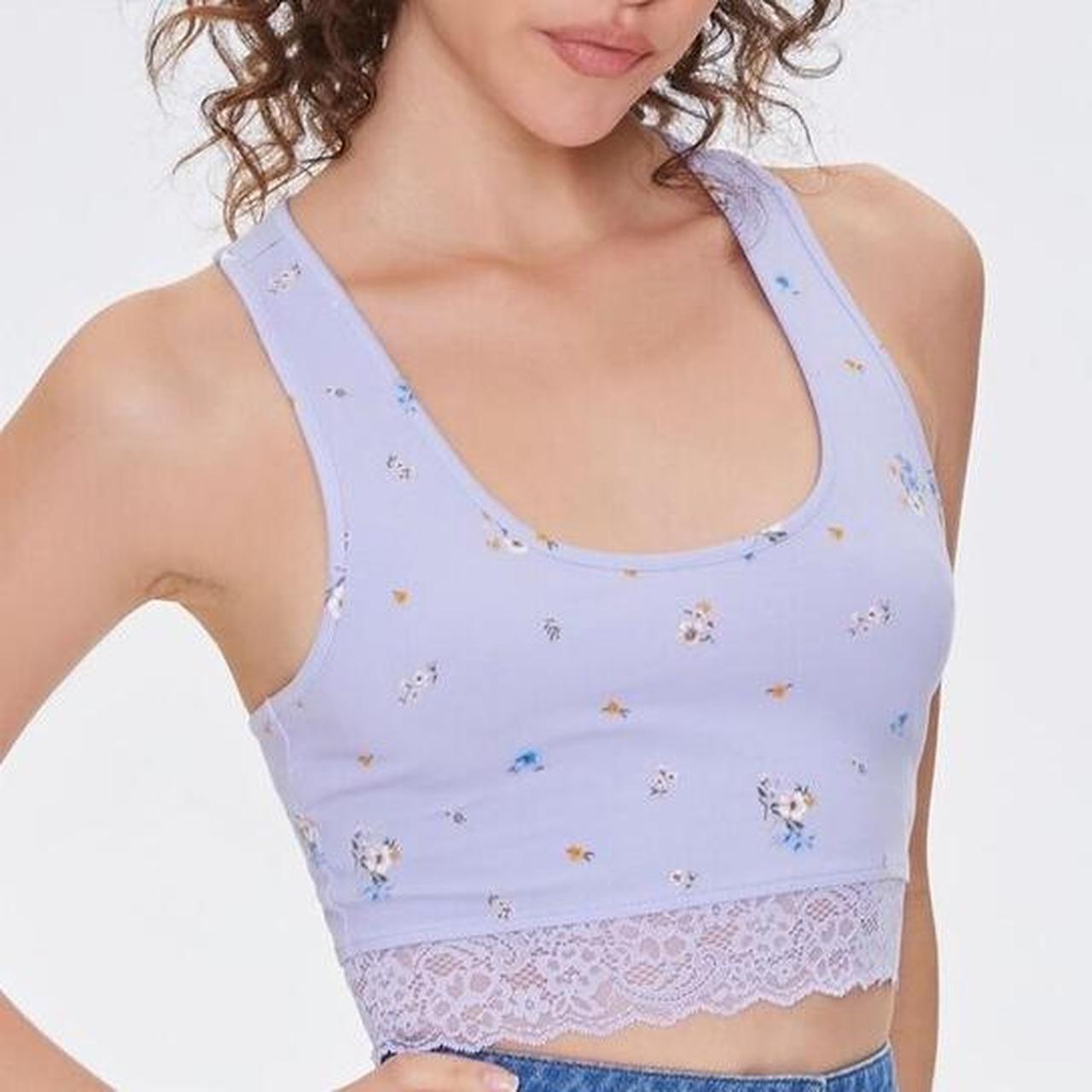 Lace Crop Top Bra Floral Vest Bralet Camisole Women's Tank Tops