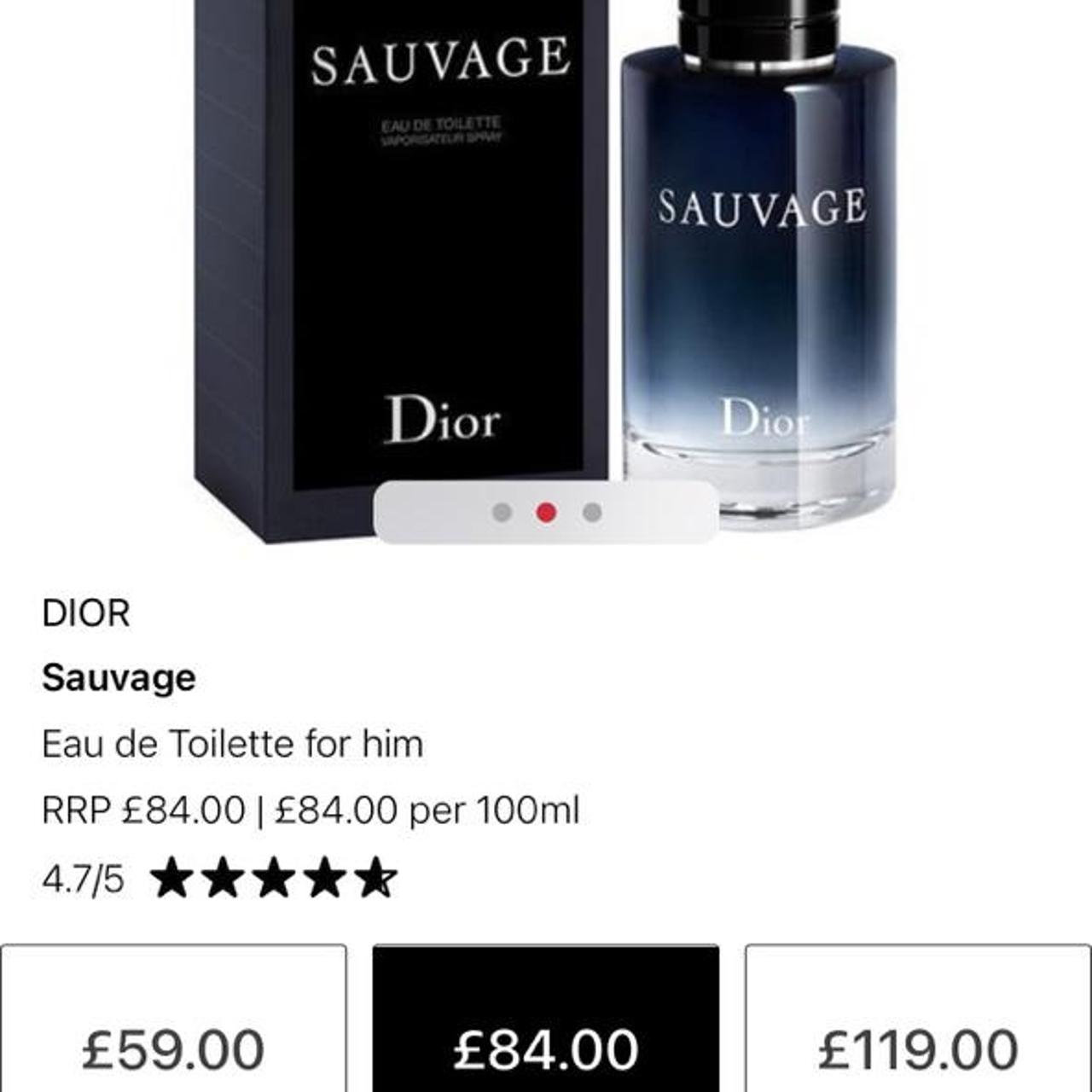 Dior sauvage brand new eau de toillete 100ml RRP£84 - Depop