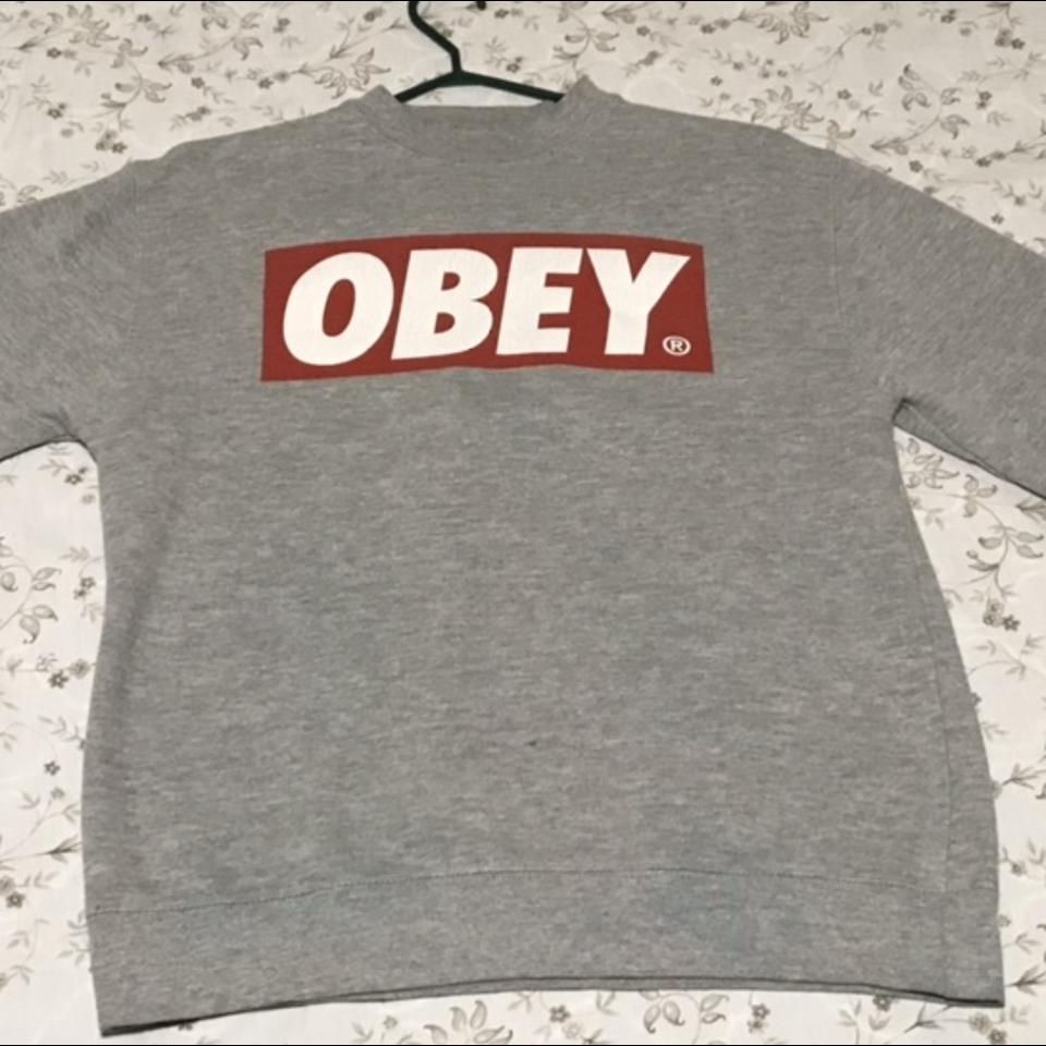 Obey box hot sale logo hoodie