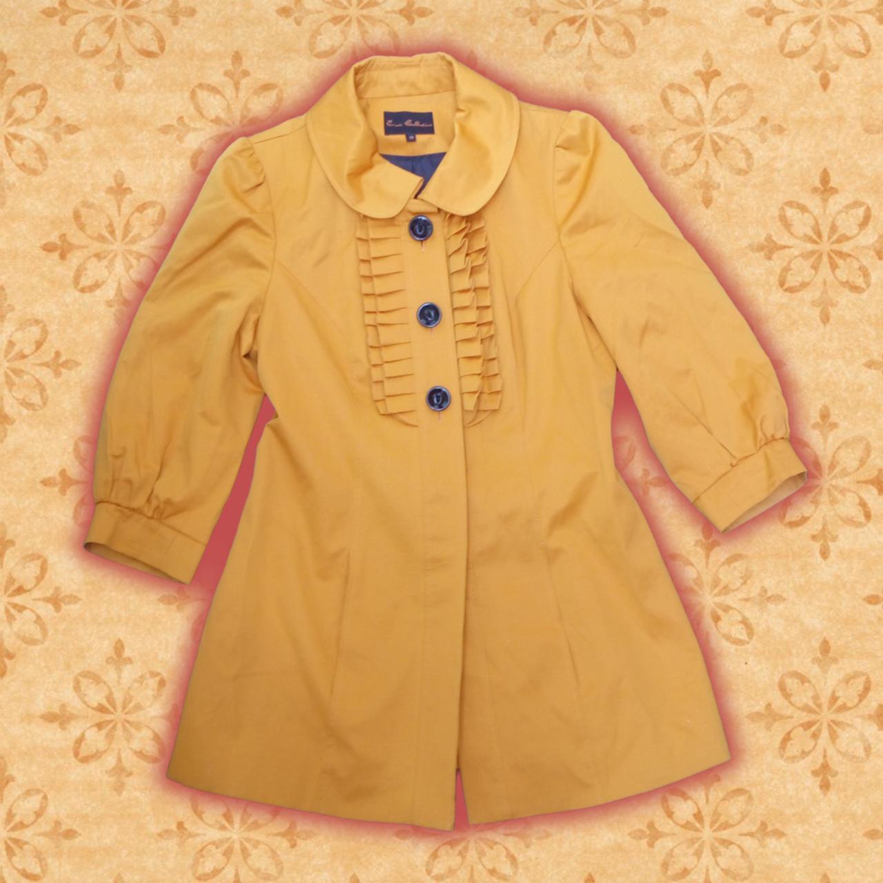 Evie Collection Mustard Yellow Ruffle Bib 3/4 Puff... Depop