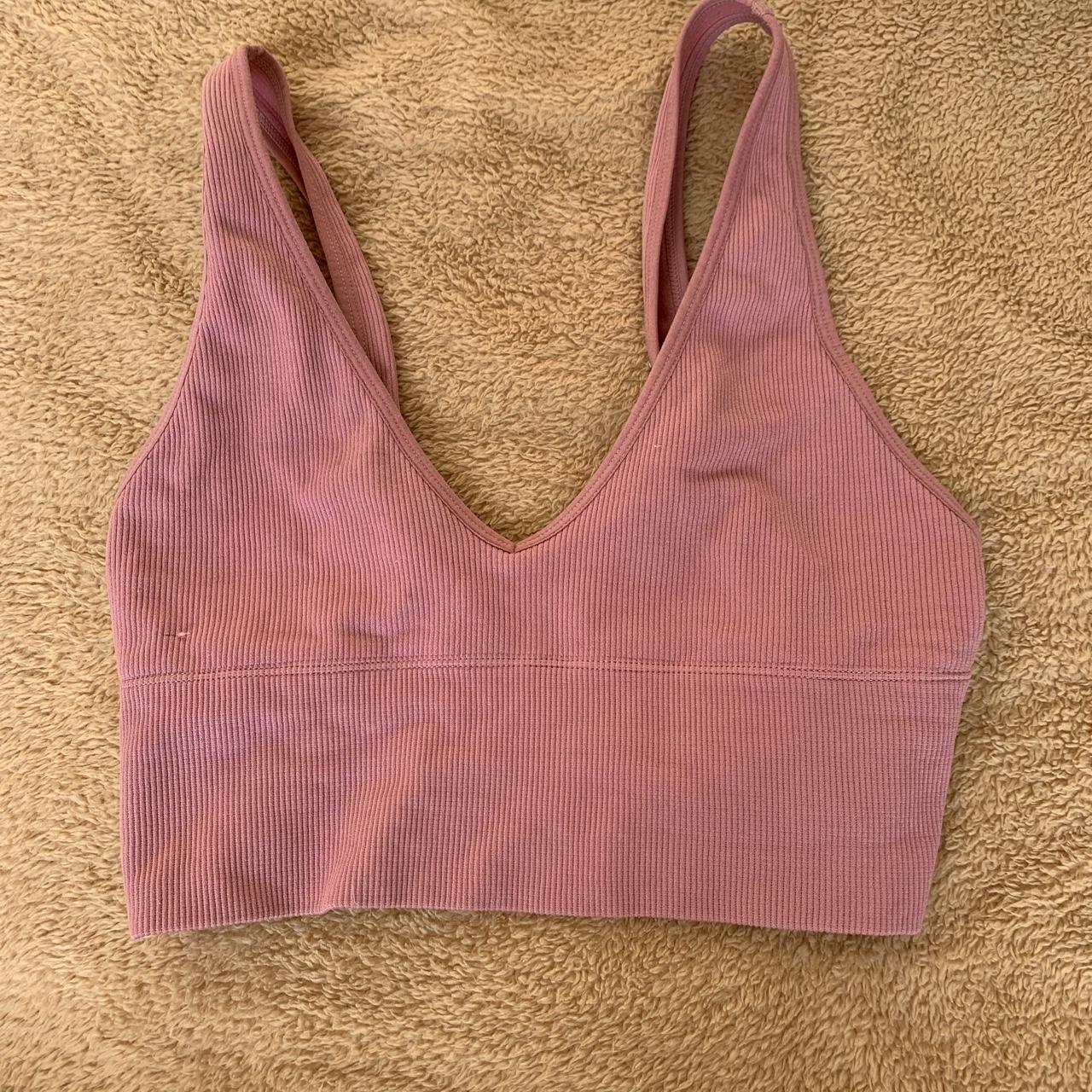 Hollister Co. Women's Pink Crop-top | Depop