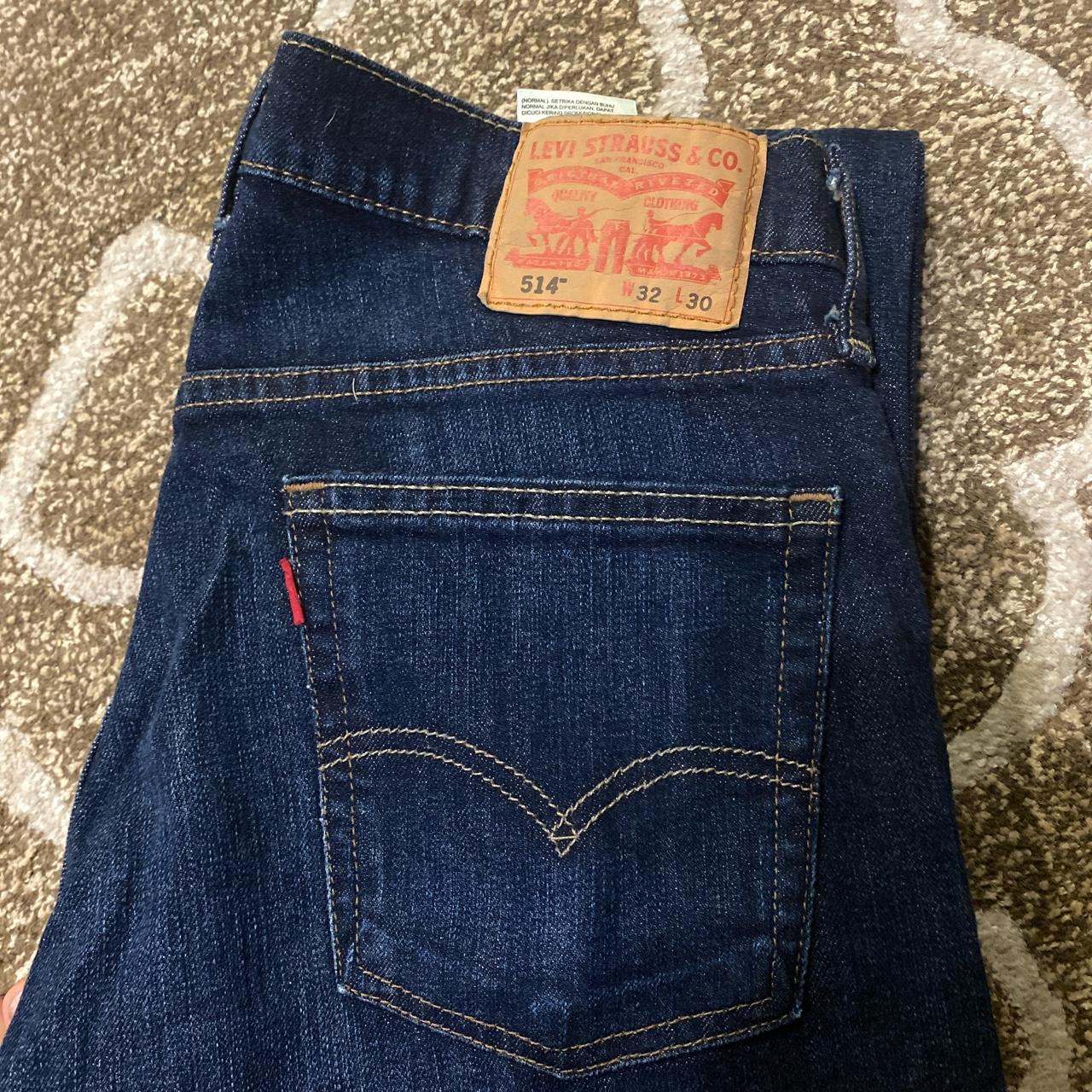 Levi's Men's Navy and Blue Jeans | Depop