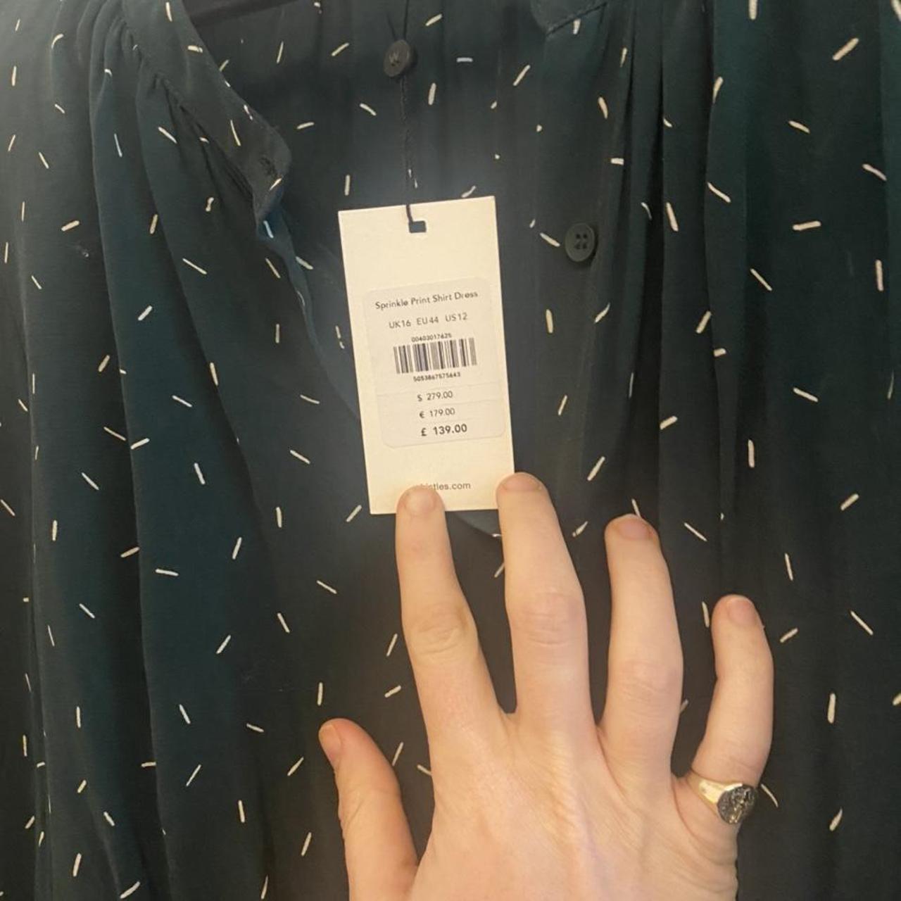 SOLD Green midi whistles dress. Brand new, never... Depop