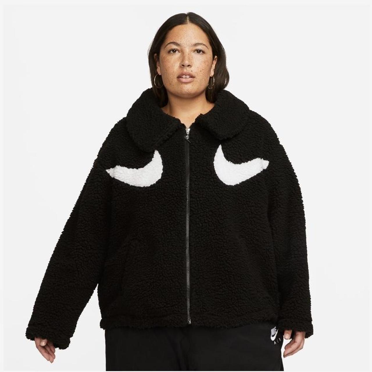 Nike Swoosh Sherpa Jacket Brand new with tags Womens... - Depop