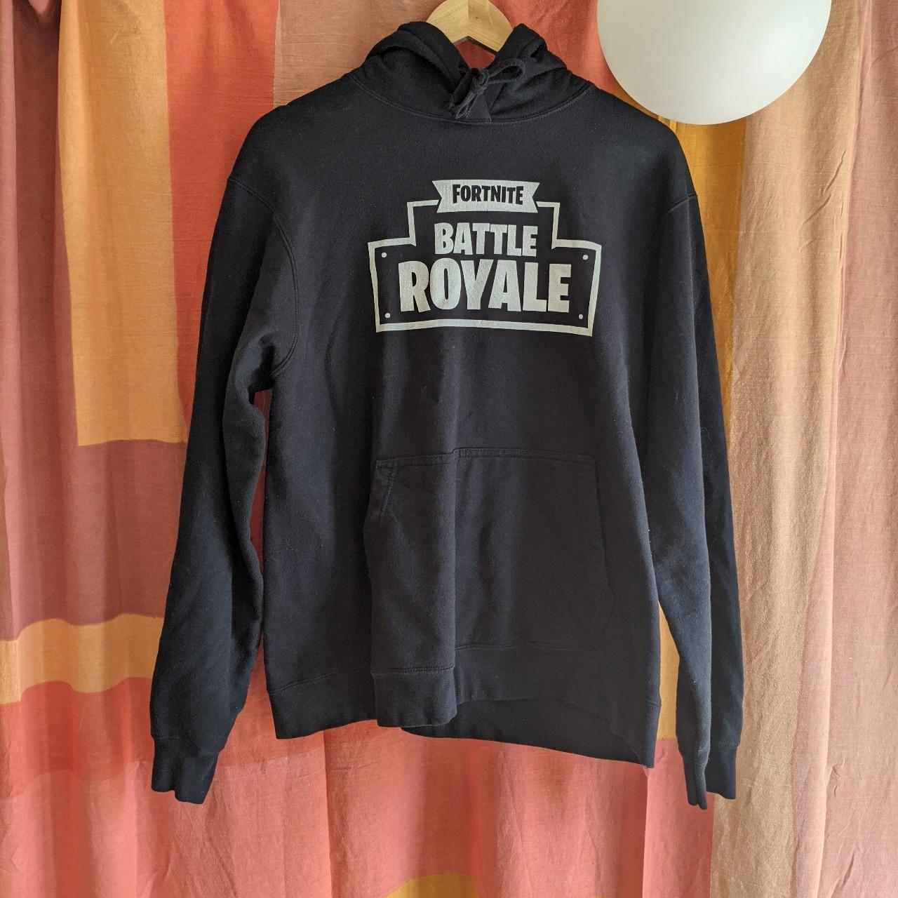 Black and white Fortnite Battle Royale sweatshirt Depop