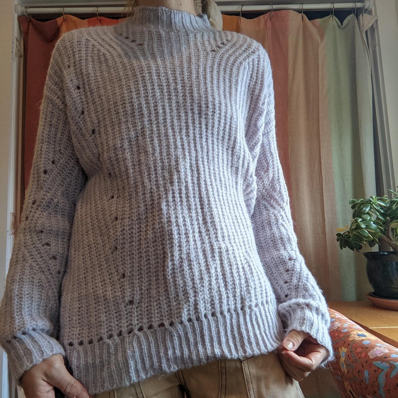 Product Image 2 - Light lilac mockneck knit sweater