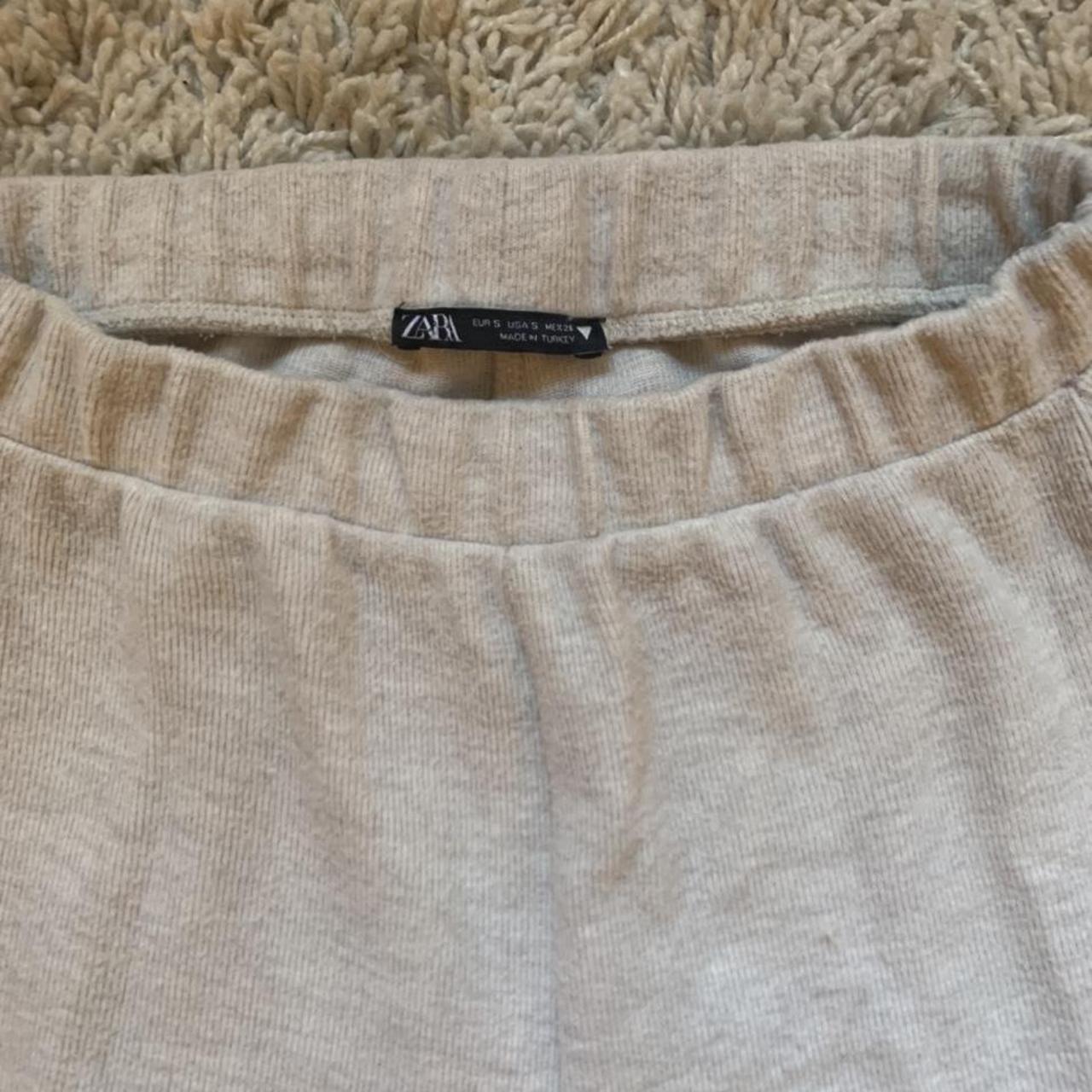 Zara Women's Cream Joggerstracksuits Depop