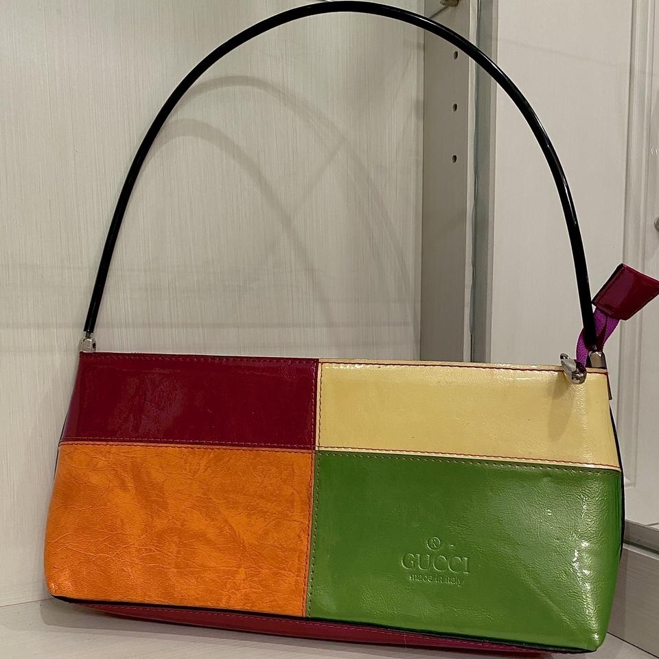 Vintage Gucci Bag 1970s hard resin shell with - Depop