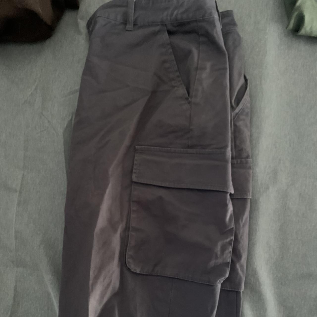 Sick Asos grey cargo pants 9/10 condition - Depop