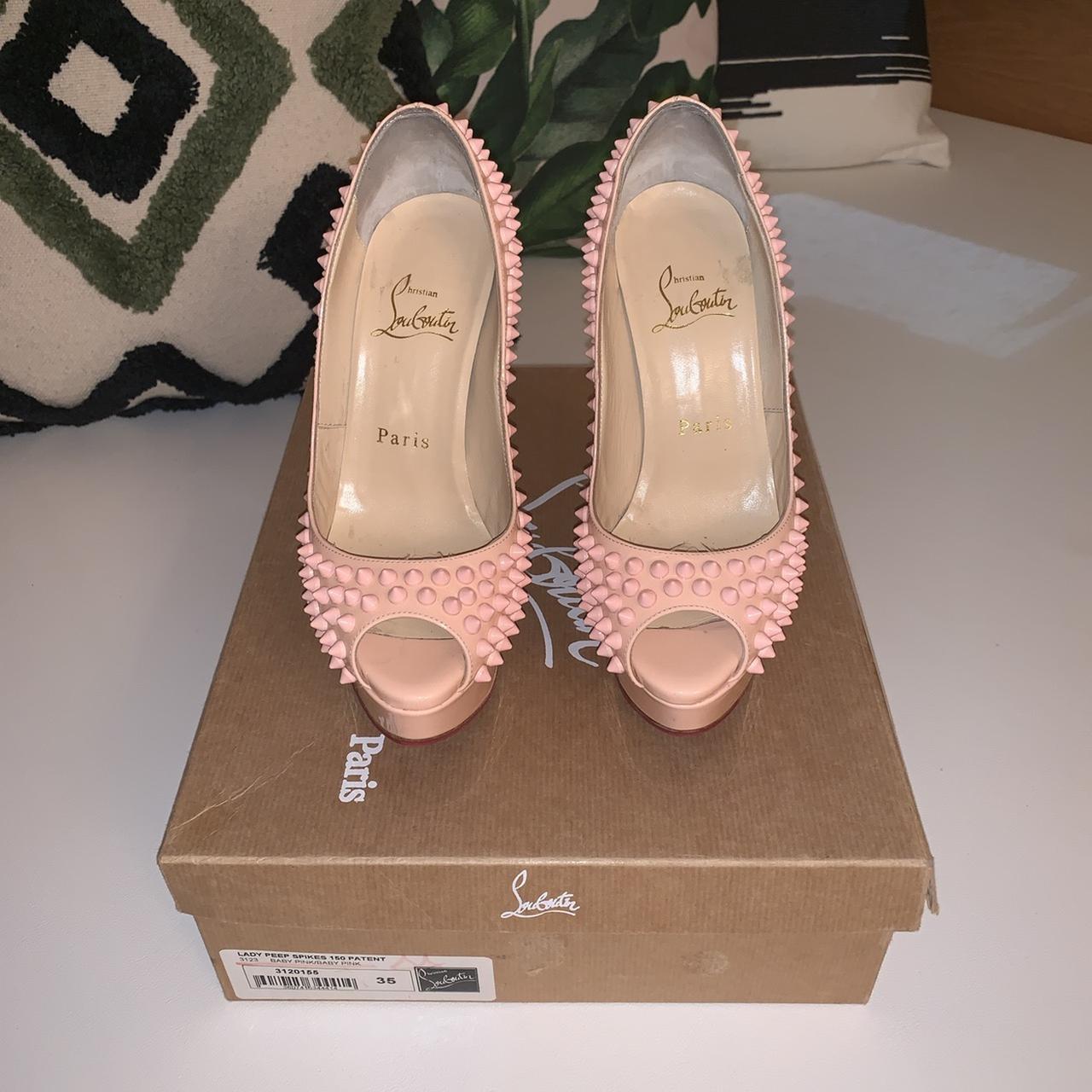 Christian louboutin lady peep spikes uk 2. 150 - Depop