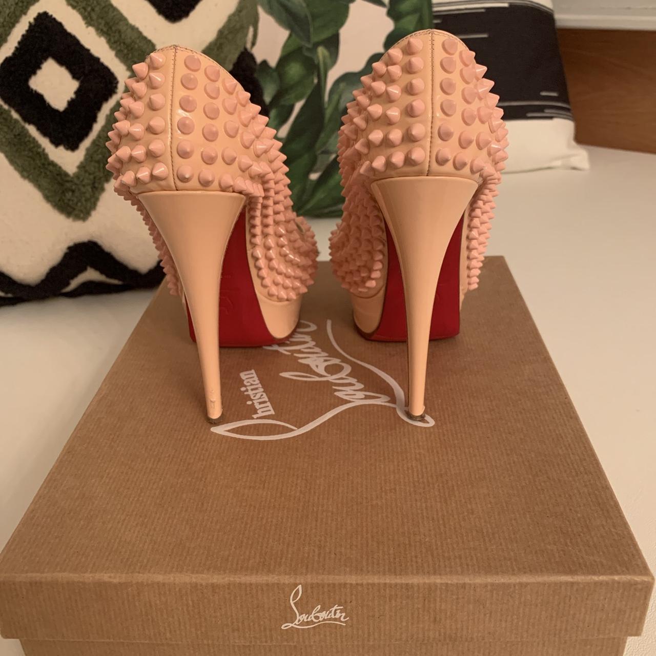 Christian louboutin lady peep spikes uk 2. 150 - Depop