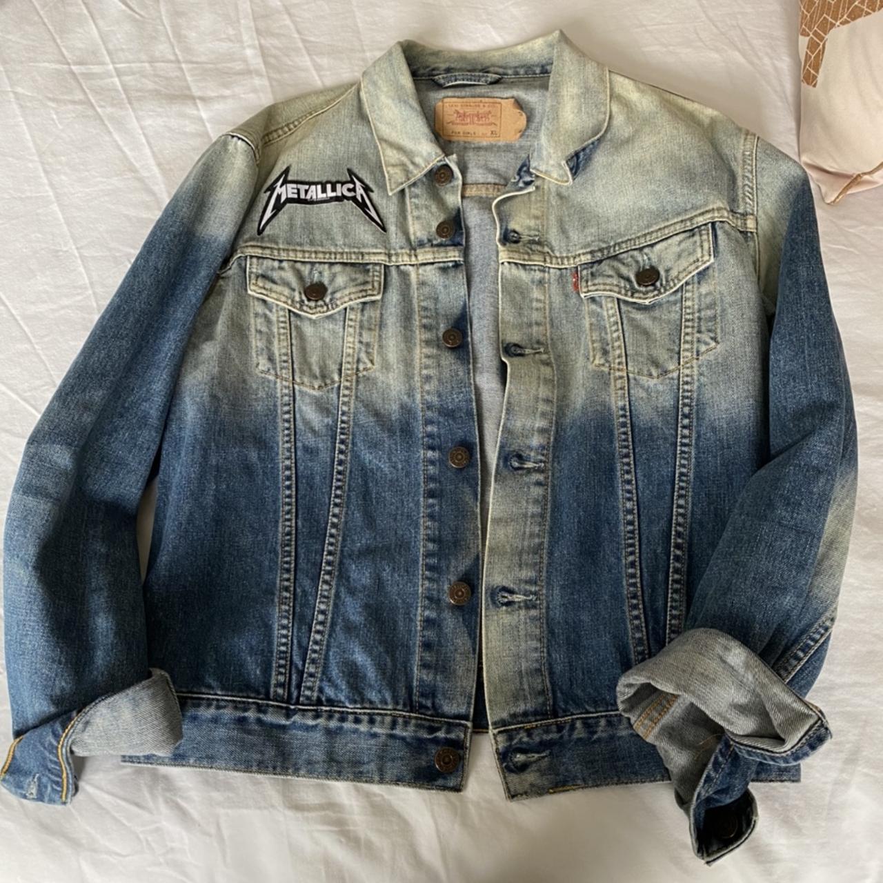 levi’s x metallica customised jacket ! this jacket... - Depop