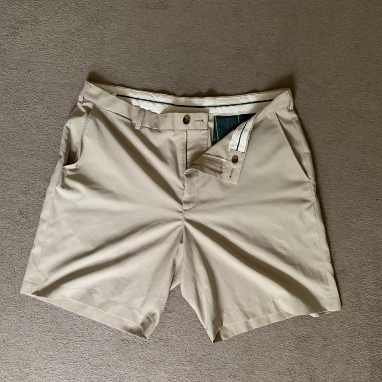 Brooks Brothers chino Golf shorts. Baggy fit. Size... - Depop