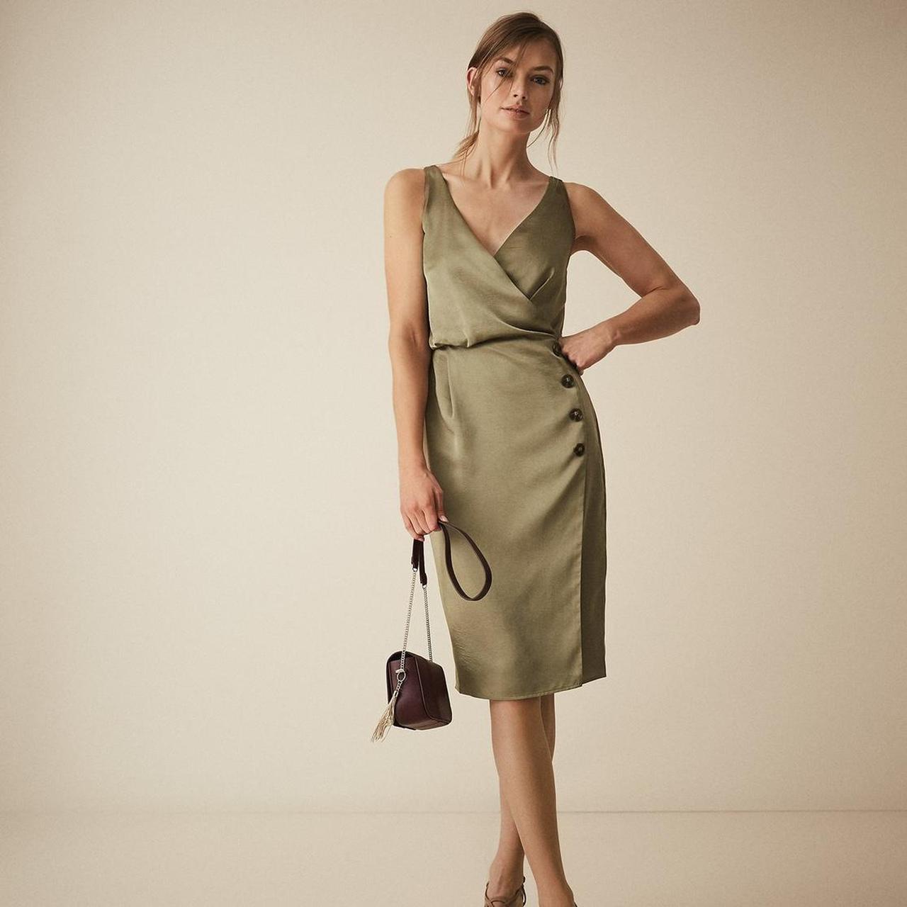 Reiss store khaki dress