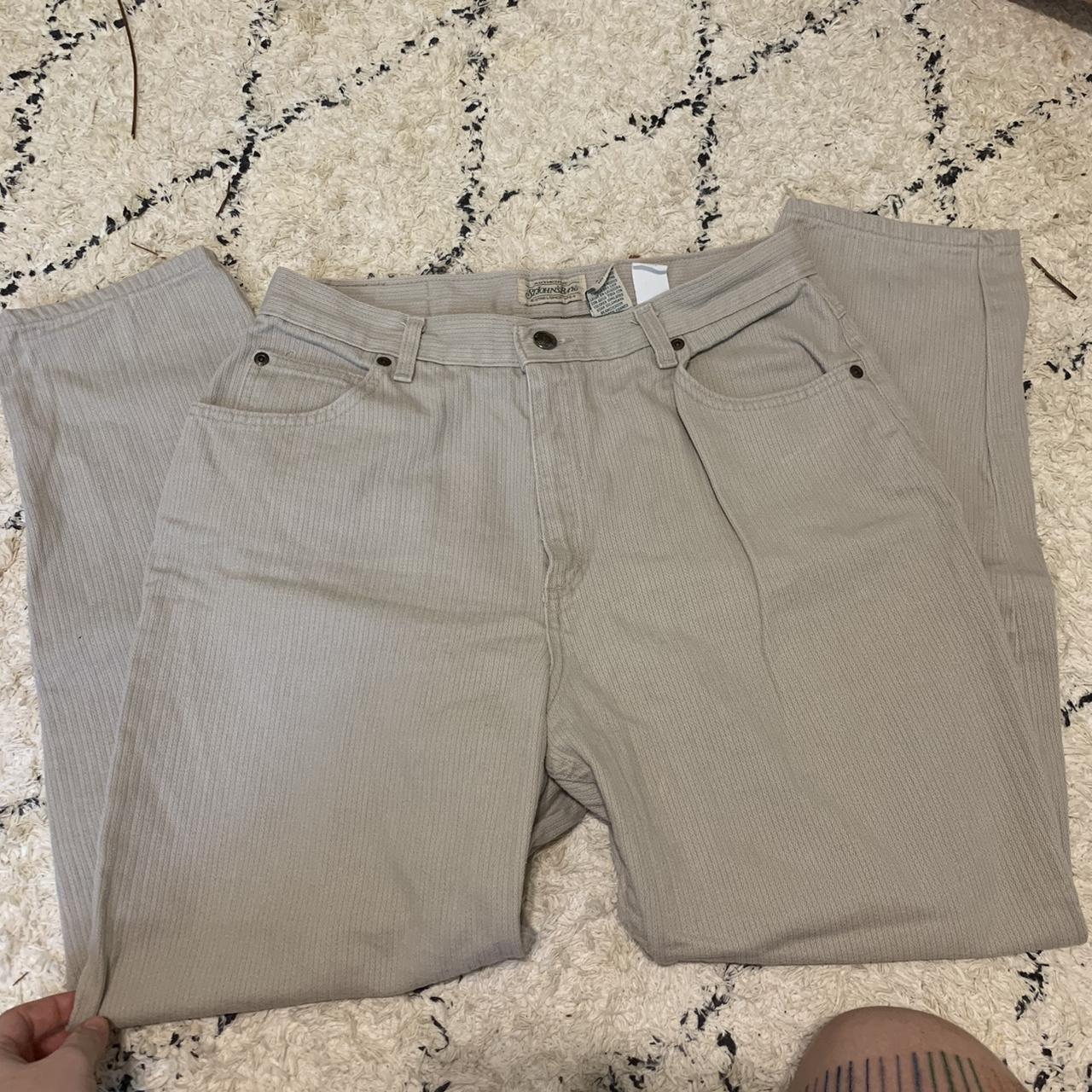 St. John's Bay Women's Khaki and Tan Trousers Depop