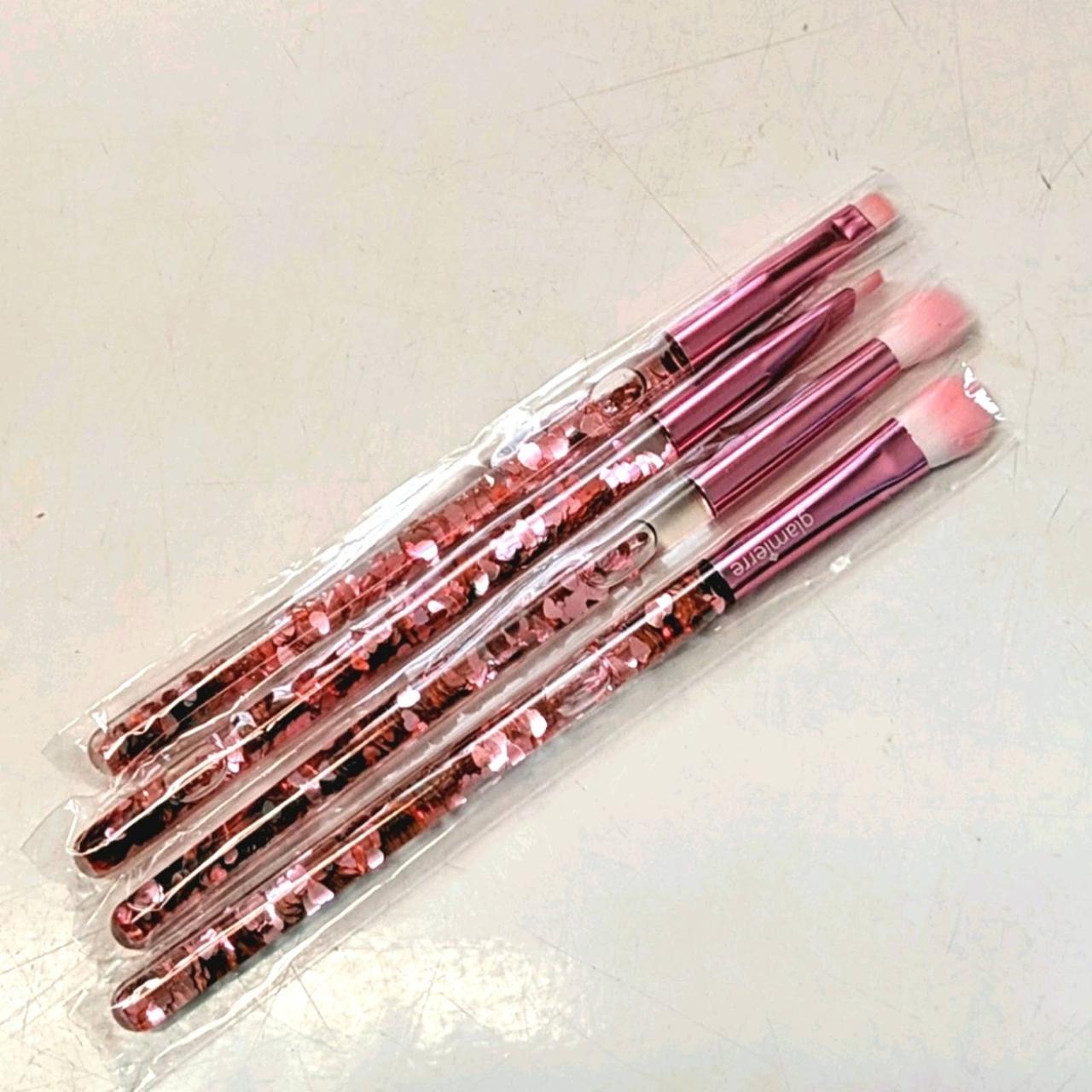 GLAMIERRE Pink Luxe Glitter Eye Brush Collection.... - Depop