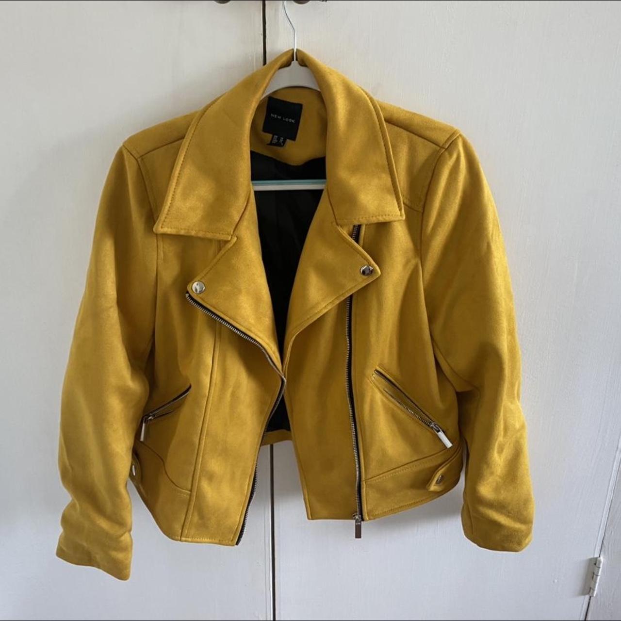 New look outlet mustard suede jacket