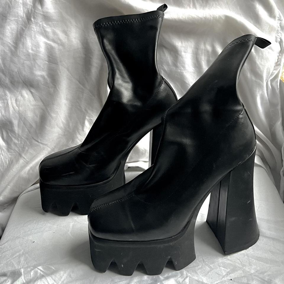 troublemaker chunky stretch platform boots