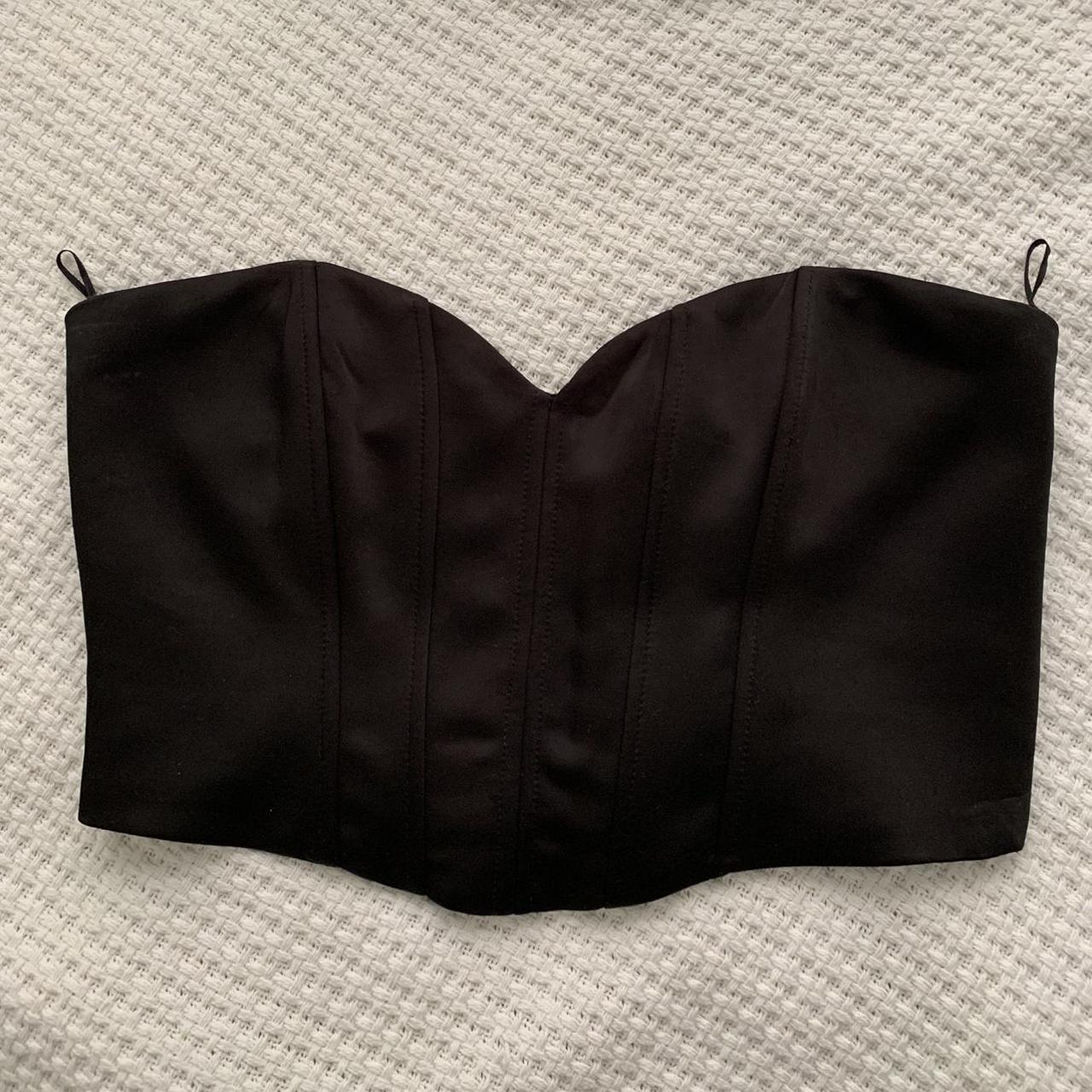 Zara Women's Black Corset | Depop