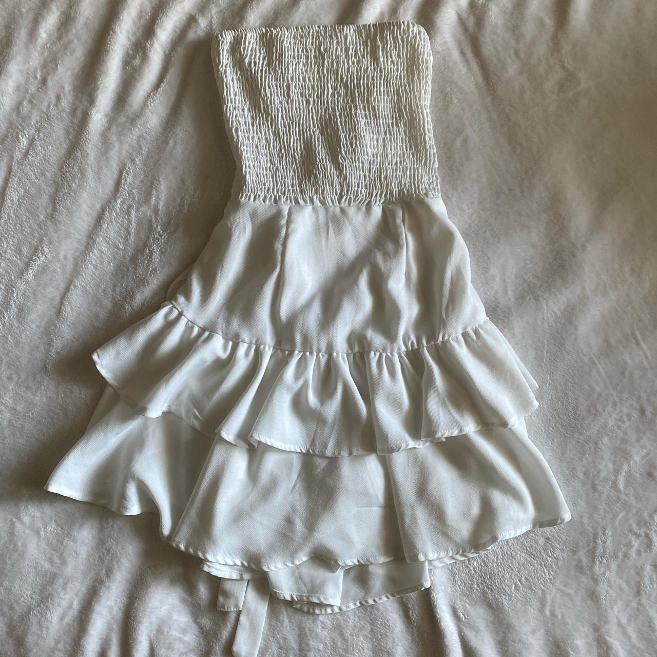 Fashion Nova Women's White Dress | Depop