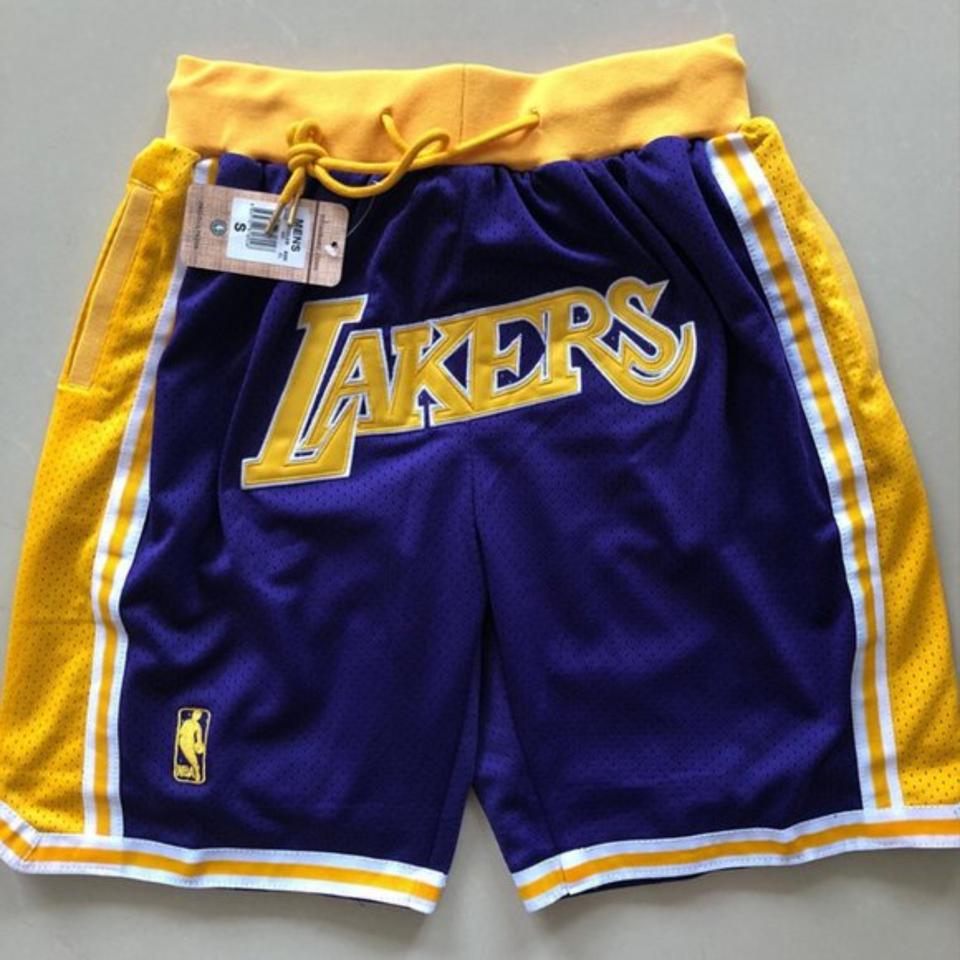 JUST DON Los Angeles Lakers Denim Shorts 100% cotton - Depop