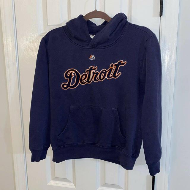 Vintage Majestic Detroit Tigers zip hoodie. Super - Depop