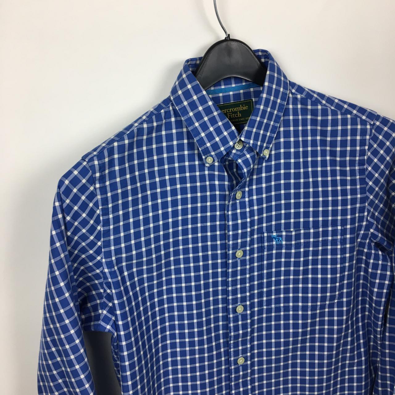 Abercrombie and Fitch plaid button mens sz.M great... - Depop