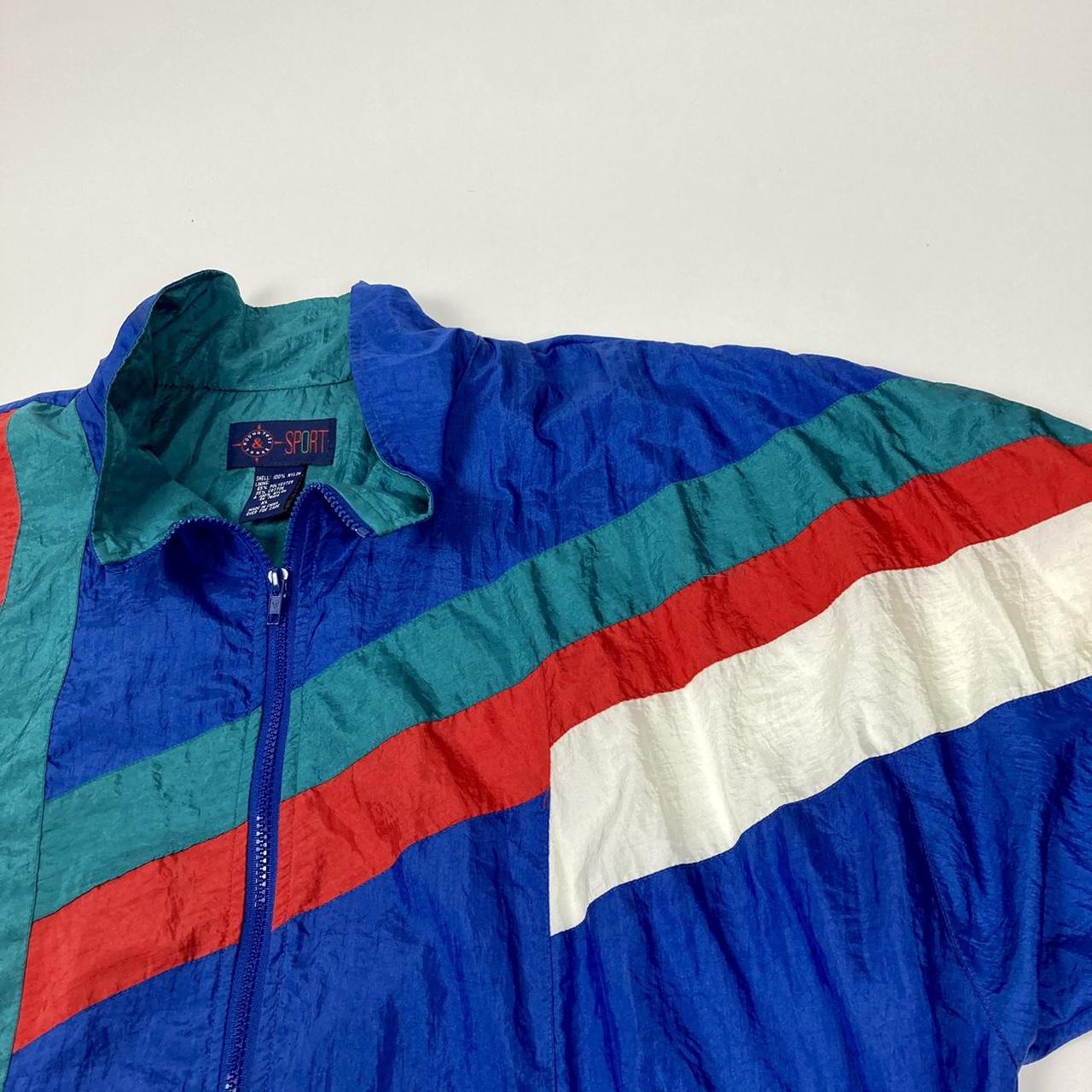 vintage 80s track jacket mens sz.XL good condition... Depop