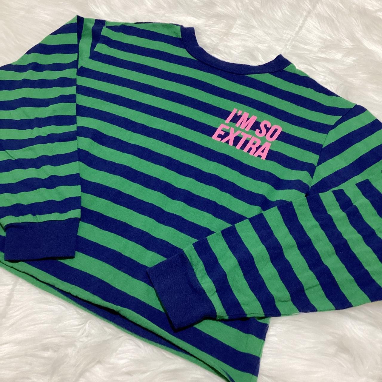 Cold Crush Women's Blue and Green Crop-top (2)