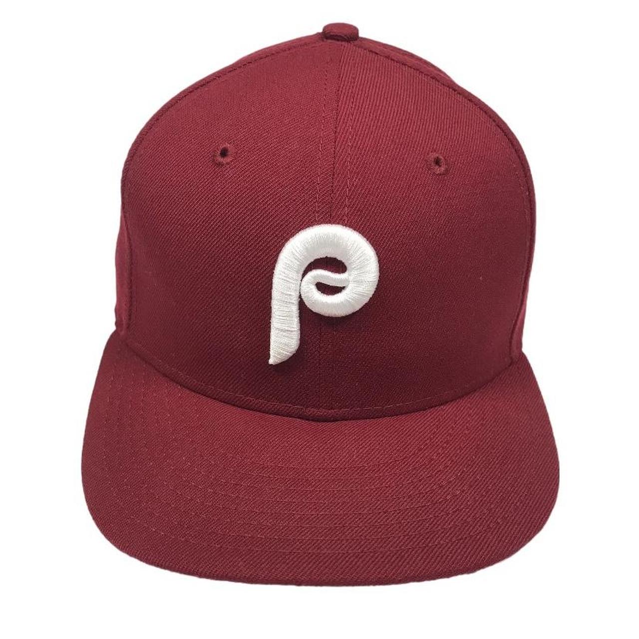 Men's Philadelphia Phillies New Era Maroon Cooperstown Collection Wool  59FIFTY Fitted Hat