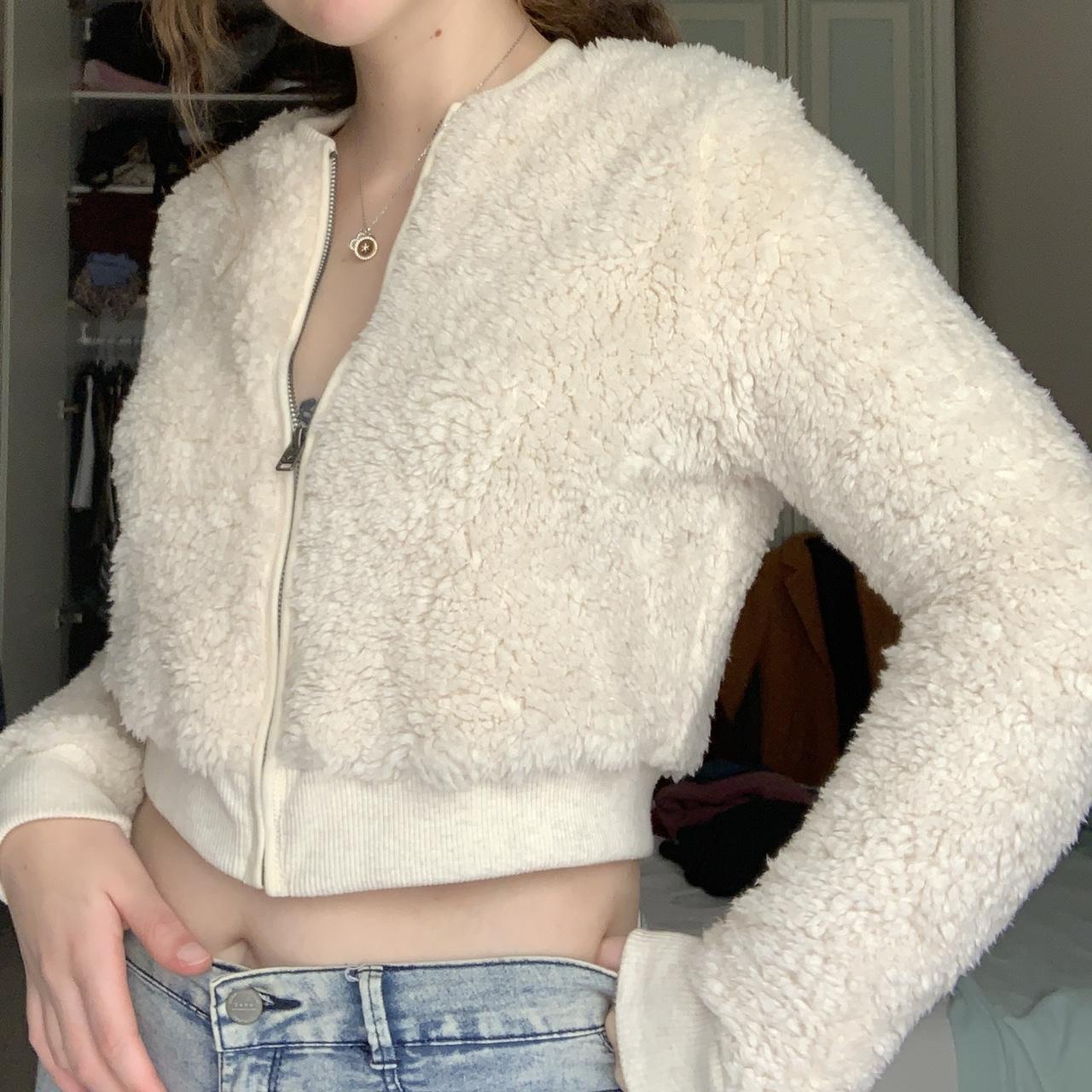 Hollister shop fuzzy cardigan