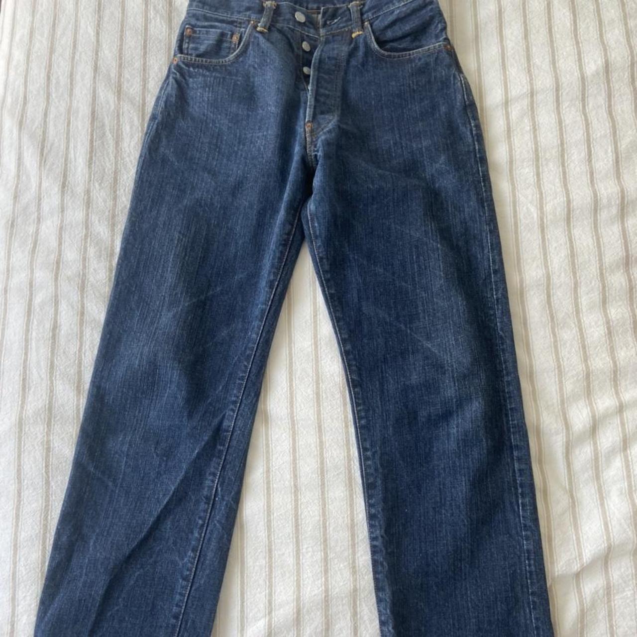 SOLD! Evisu x mc donalds Jeans Fits between S and... - Depop