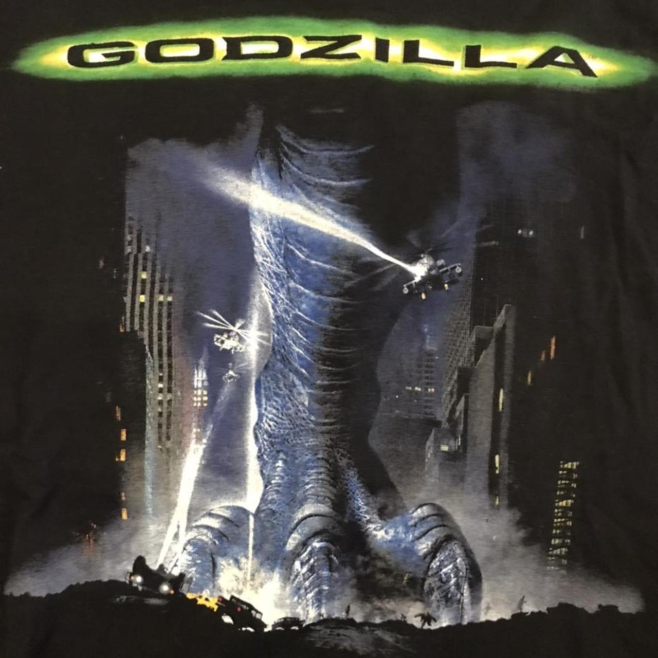 1998 Godzilla Taco Bell promo shirt on the silver...