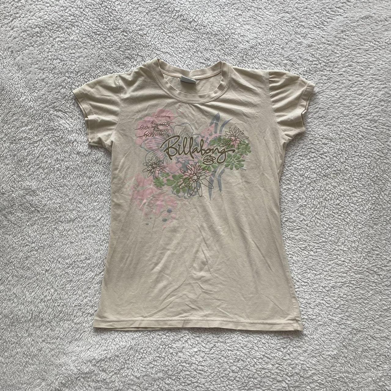 cream y2k tee with pastel graphics instant buy is... - Depop