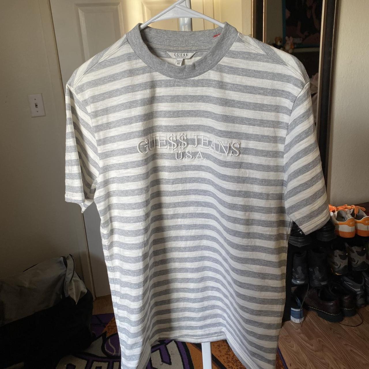 Guess jeans x A ap rocky white grey tee Size XS but Depop