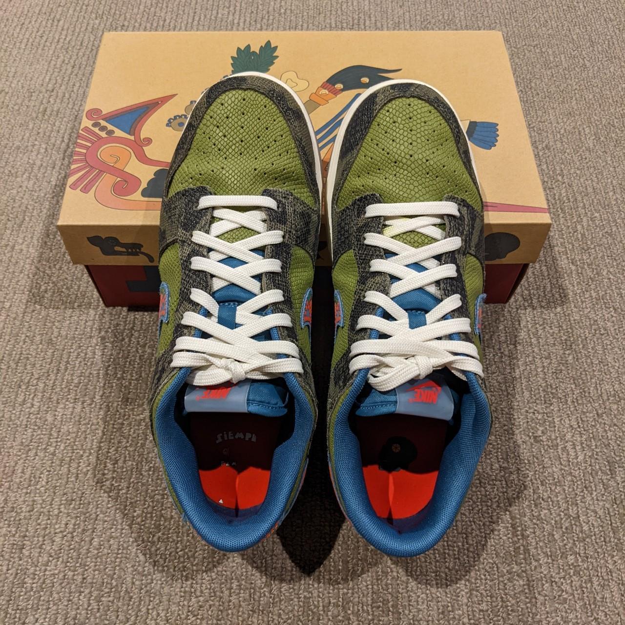 multi colour nike trainers