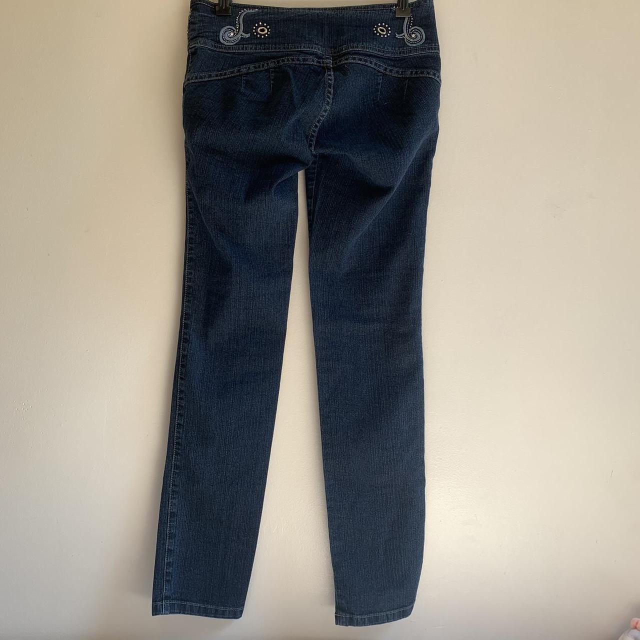 Y2K Brazilian low rise jeans! Straight leg dark... - Depop