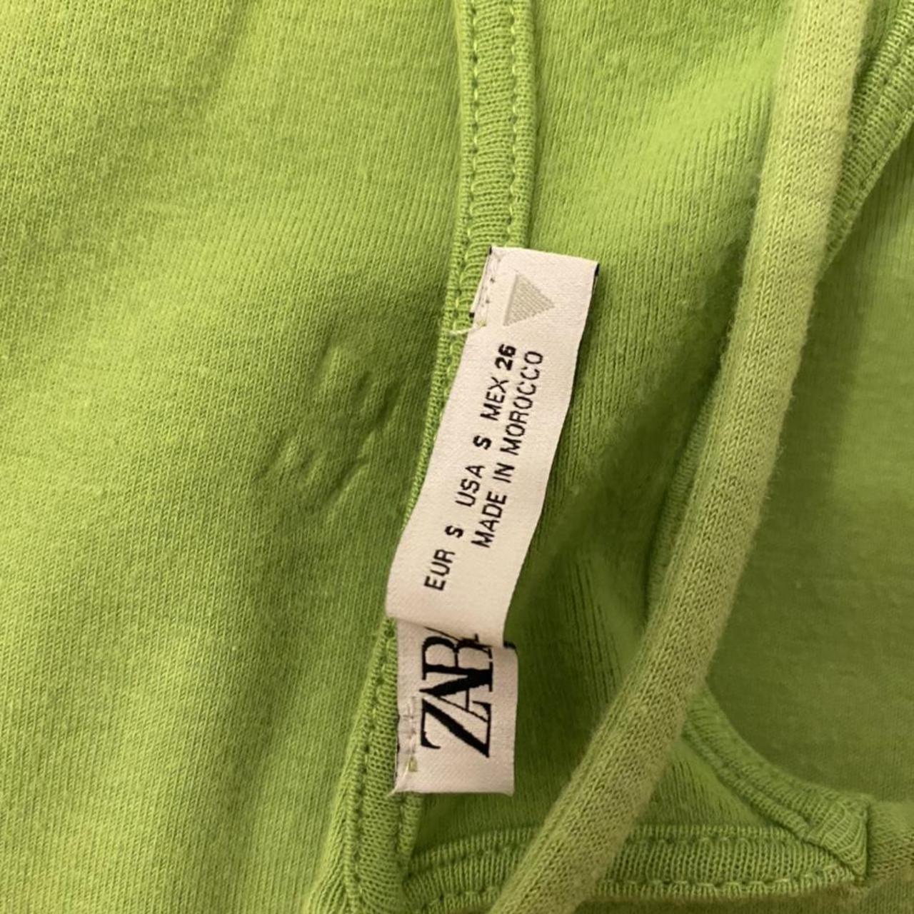 Zara Women's Green Dress Depop
