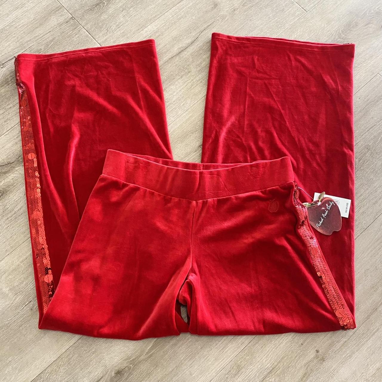 Apple bottom store velour tracksuit