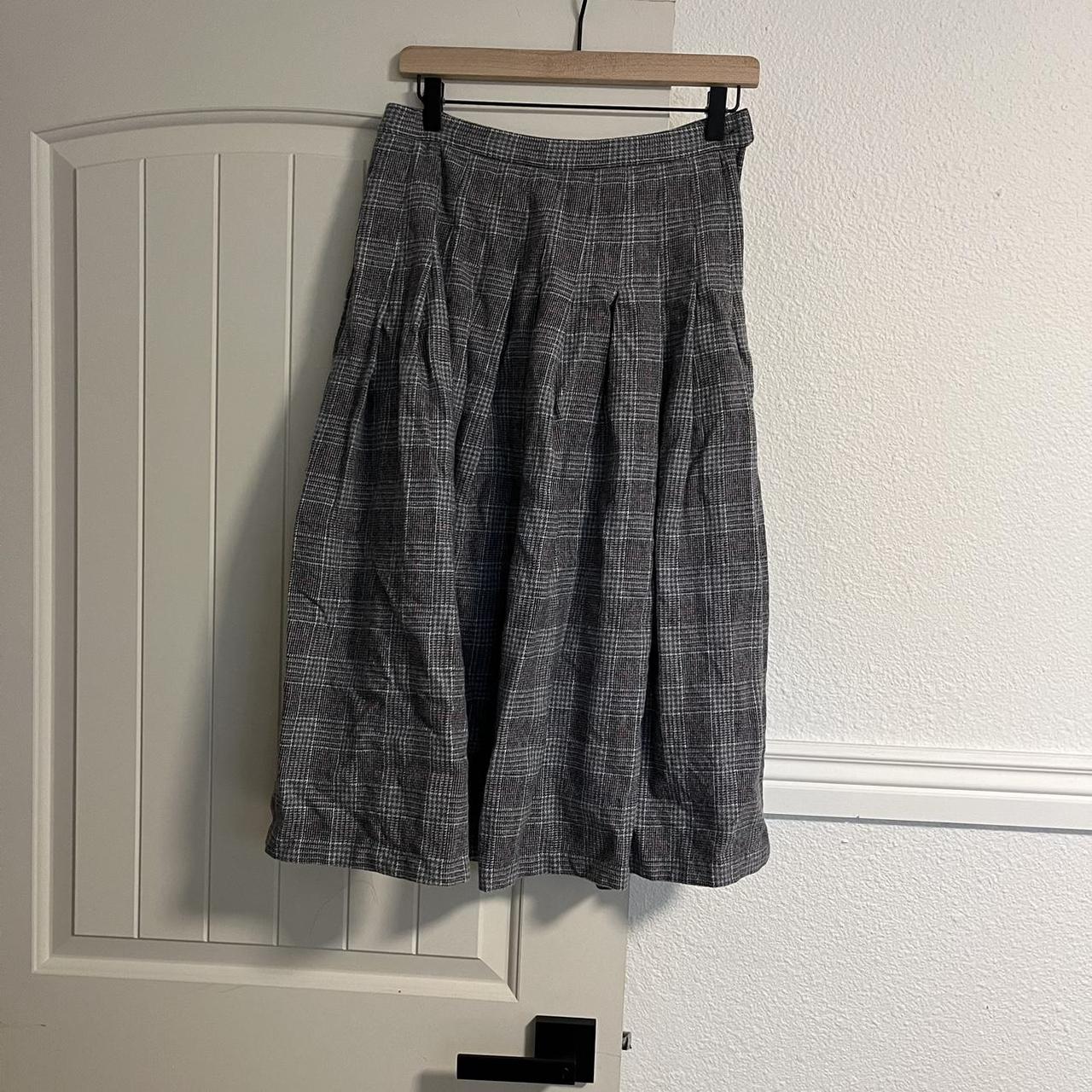 Dark academia plaid skirt. Great condition. I would... - Depop