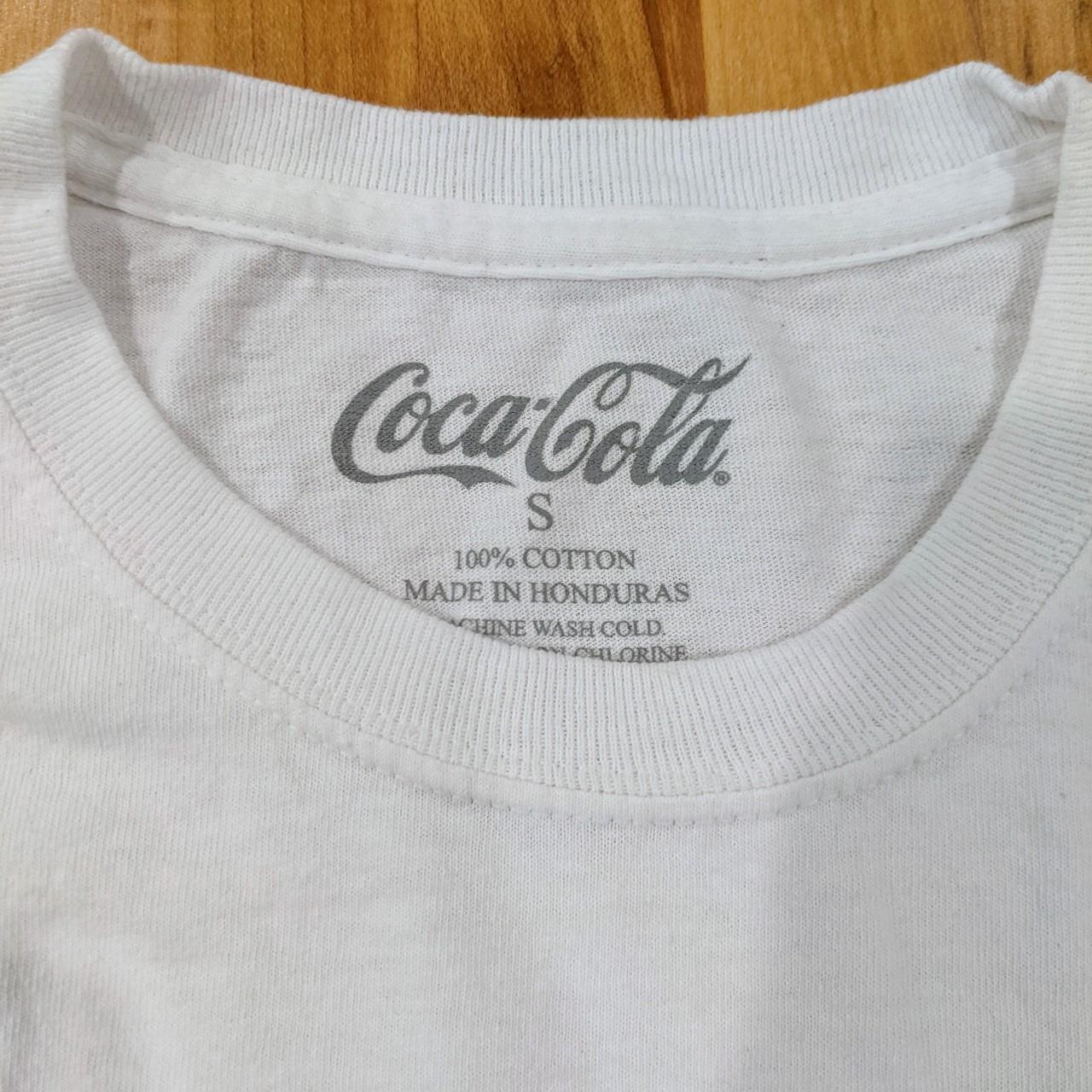 White coca 2024 cola shirt