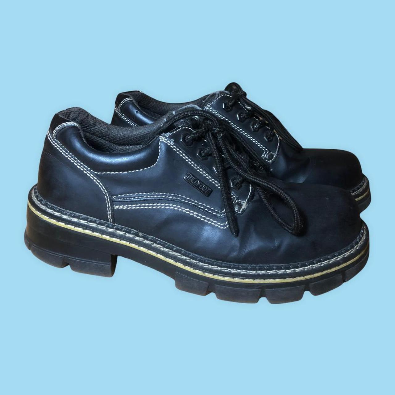 Men's Black and Cream Boots