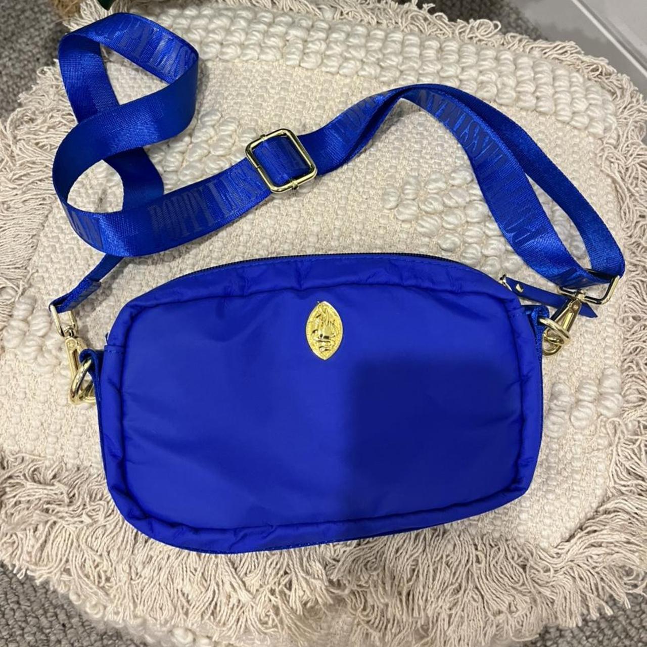 Poppy lissiman electric blue, bobby bag. worn only a... - Depop